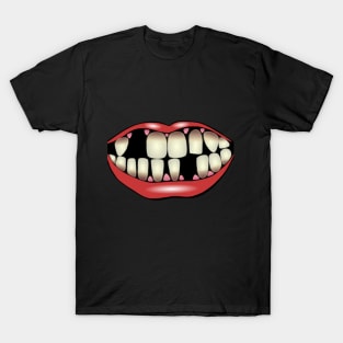 Lipstick Mouth With Missing Teeth T-Shirt